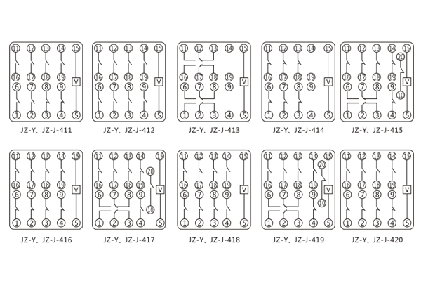 jzj-420静态中间继电器特点及接线图-上海上继科技有限公司