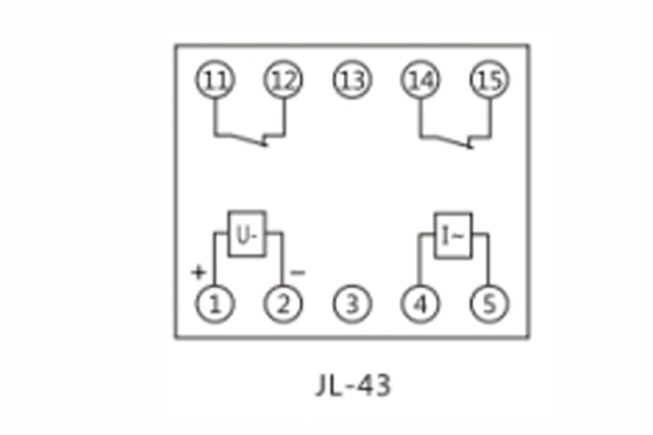 jl43电流继电器开孔尺寸及接线图上海上继科技有限公司