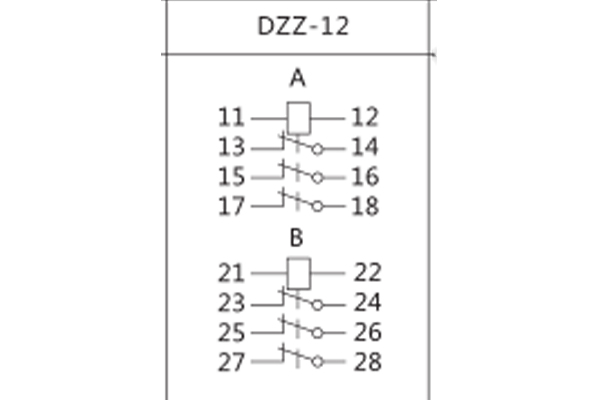 四,dzz-12中间继电器接线图