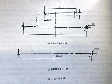 gl-15、25反时限过流继电器安装开孔图