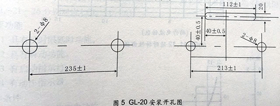 gl-15、25反时限过流继电器安装开孔图