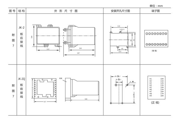 ZC-23开孔尺寸图