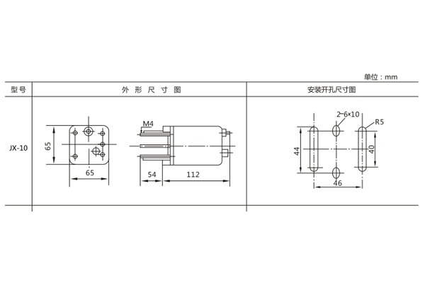 安装尺寸