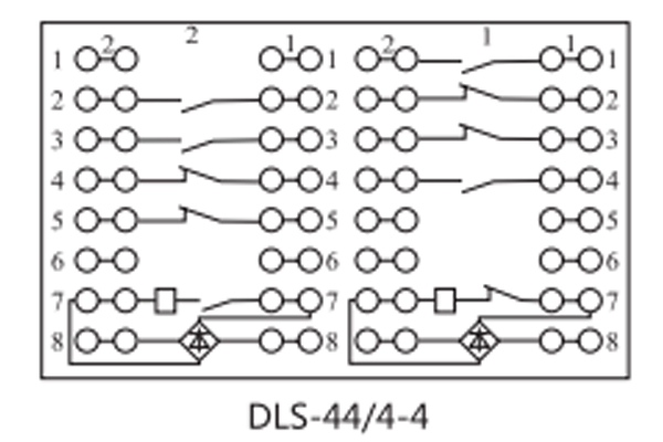 DLS-44/4-4接线图 DLS-44/4-4接线图