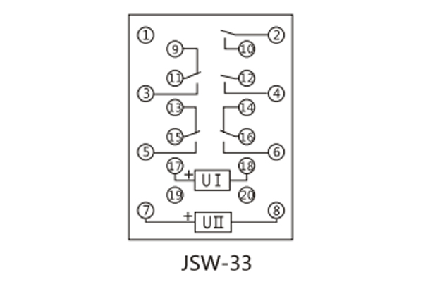 JSW-33接线图 JSW-33接线图