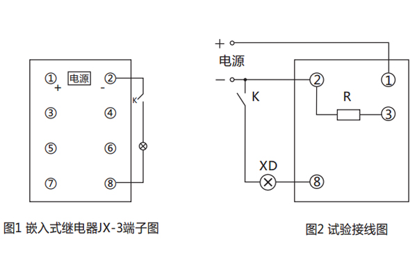 背后接线图及试验接线图